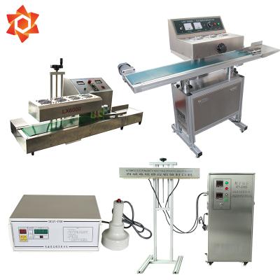 China Automatic Food Foil Sealing Plastic Bottle Filling Heat Sealing Machine for sale