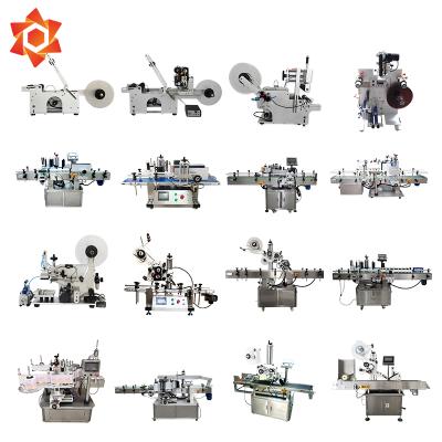 China Food Grade Double Faced Sticker Labeling Machine Blood Plastic Bag Labeling Machine for sale