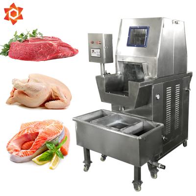 China Brine Injection Fill Large Industrial Automatic Metal Meat Cooking Meat To Infuse Meat Marinating Brine Syringe for sale