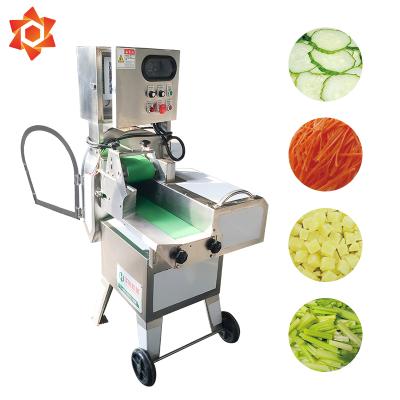 China Vegetable processing plant QC-500 pickled shredder machine daikon dicer cleaver strip vegetable cut vegetable slicer for sale