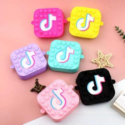 China New waterproof stretching toddler girl tiktok push bubble popits tiktok tiktok tiktok purse silicone tok pop it purse for kids for sale