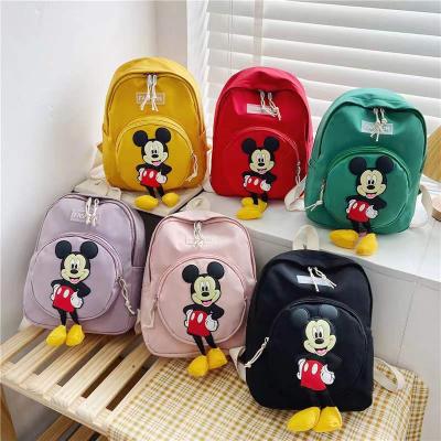 China Waterproof women kids cartoon mickey mouse bag backpack adult school bag back to school mini mickey mouse backpack for sale