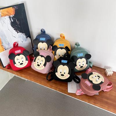 China Waterproof 2022 low moq toddler chids new cartoon mickey mouse backpack school bag girls kids mini mickey mouse backpack for students for sale