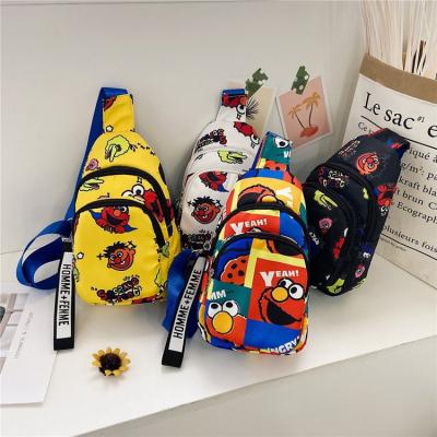 China 2022 Waterproof Running Sesame Street Waist Bags Pussy Pack Belt Fashion Travel Waist Pouch Bag Unisex Adjustable Sports Chest Bag for sale