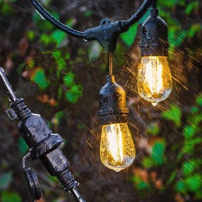 China Retro Edison Waterproof LED Solar Bulb String Light Outdoor Solar Fairy Lights 4 Modes for Garden Yard Party Wedding Home Decoration for sale