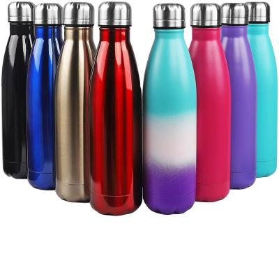 China PORTABLE High Quality Custom Made Double Wall Stainless Steel Water Bottles Drinking Wholesale for sale