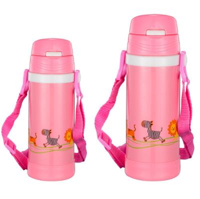 China Viable Custom 260ml Kids Eco-friendly Pink Water Bottle Insulated Flask Thermal Mug Stainless Steel Outdoor Food Flask Thermos for sale