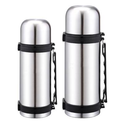 China Cheap price 750ml/1000ml stainless steel vacuum bottle PORTABLE travel jar with strap for promotion gift insulated jar for sale