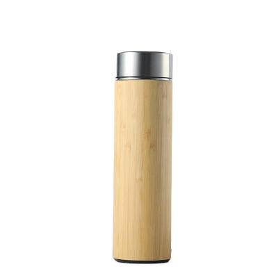 China High Grade PORTABLE Creative Bamboo Smart Bamboo Gift New Business Mug Shell Display Tumbler Tea Cup Vacuum Convenient Mug for sale