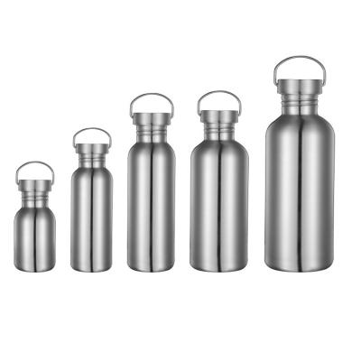 China Sustainable Single Wall Leak Proof Bottle Stainless Steel Travel Water Bottle Outdoor Camping Water Bottle 1000ml for sale