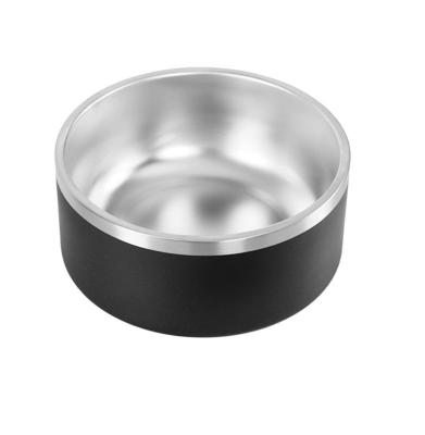 China Sustainable Stainless Steel Dog Bowl with 8Pcs Non-Slip Rubber Stickers, No Puddle and Water Food Bowl, Metal Food and Water Dish for sale