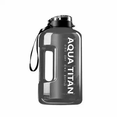 China Large Capacity BPA Free Wide Mouth Viable Clear Plastic Bottle PETG Gallon Water Jug Half GYM Water Bottle For Gym for sale