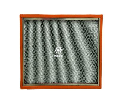 China H14 H13 250℃ Glass Fiber HEPA Filter , High Temp Resistant HEPA Air Filter Panel for sale