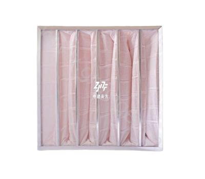 China Efficiency Synthetic Fiber/Fiberglass Pocket Air Filter With Customizable Pocket Number Dust Bag for sale