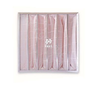 China Aluminum / Galvanized Steel Bag Air Filter 4 Pockets New Design for sale