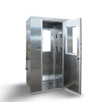 China Decontamination Cleanroom Air Shower Chamber 12 Nozzles With LED Display Infrared Sensor for sale