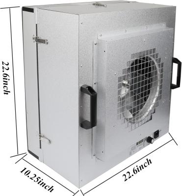 China DC AC Aluminum Alloy Frame FFU System with Turbo Fan Motor H13/H14 HEPA Filter Included for sale