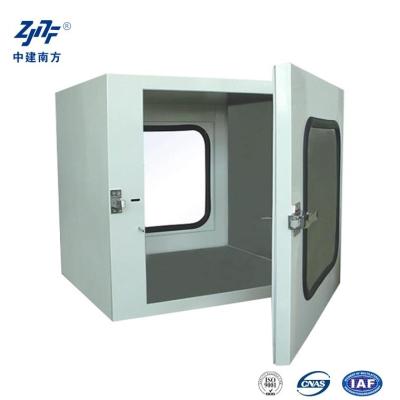 China Aluminum and Stainless Steel Clean Room Pass Box with UV Light and Electronic Interlock System for sale