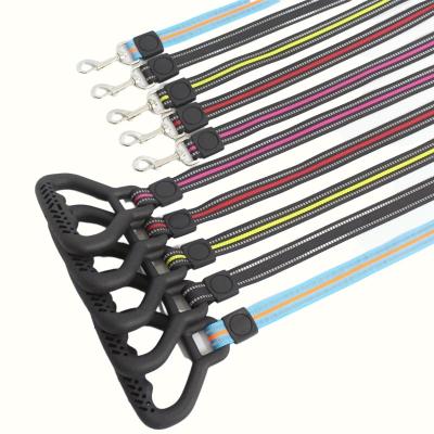 China OEM/ODM Manufacturer Reflective Reflective Multicolor Nylon Rope Sublimation Dog Leash Leads for sale