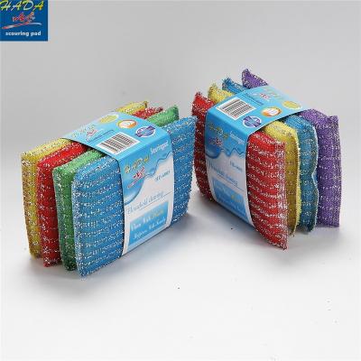 China Cheap Viable Sponge Kitchen Protective Scouring Foam Sponge Mesh Cleaning Scrubber Scrubber Sponge for sale