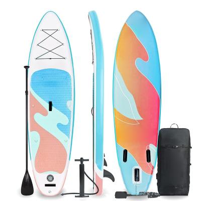 China Premium Double Layer Eco-Friendly Materials Unisex Foldable Custom Inflatable Paddle Board Stand Up Fiberglass For Fishing for sale