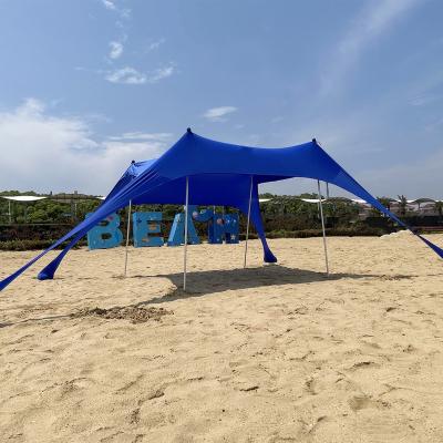 China Straight Tying Type UPF 50+ Protection Water Resistant Wind Shade Beach Tent Canopy Canopy Beach UV Tent for sale