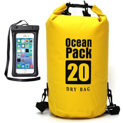 China 2021 Amazon Sale 10L Water Proof Dry Bag Waterproof Hot Floating Ocean Pack Waterproof Dry Bag Dry Bag Holds Dry Gear With Adjustable Strap for sale