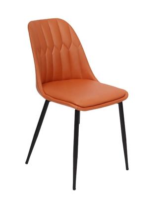 China Velvet / Fabric Nordic Style Foam Filled Leather Dining Chairs for sale