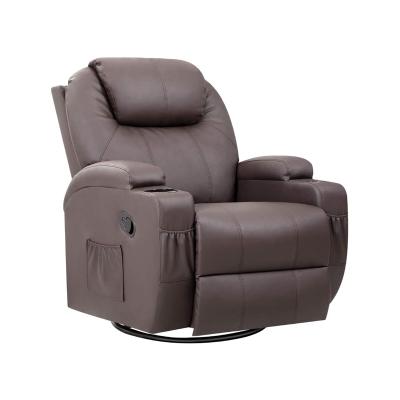 China (Other) eight massage motor adjustable vibrating home theater swivel single recliner for sale