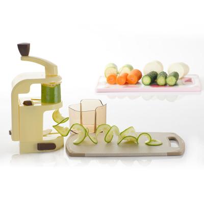 China Viable Spiralizer Manual Vegetable Mum 5 Blade Smile Potato Spiral Slicer for sale