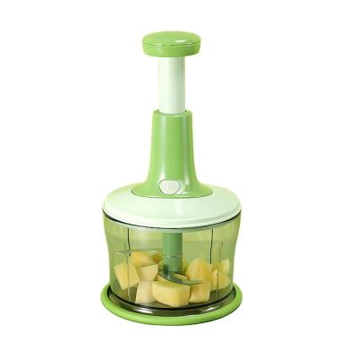 China Sustainable Kitchen Tools Multi Function Manual Plastic Press Chopper for sale