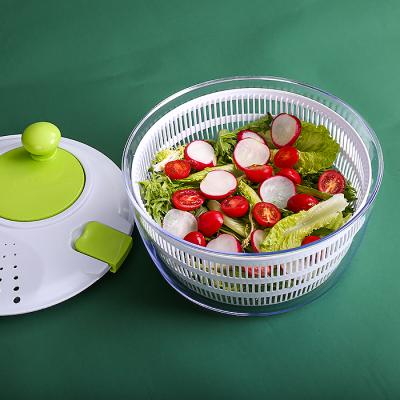 China Kitchen Salad Dryer Set Sustainable Hand Vegetable Salad Spinner for sale