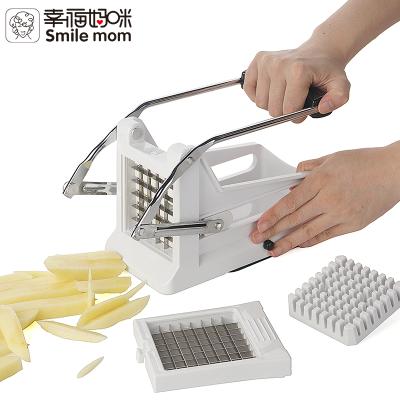 China Viable French Fries Chip Cutter Potato Chipper Potato Slicer Smile Mom for sale