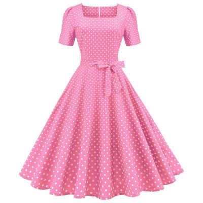 China Breathable Pink Stitch Print Plus Size Dress Womens Mother Of The Bride Bridesmaids Dresses for sale