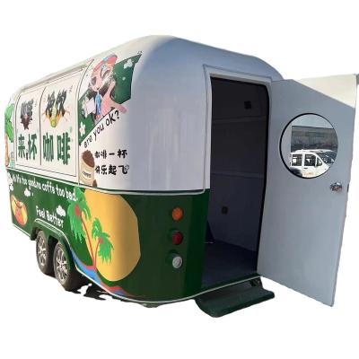 China Winery Mobile mini airflow equipment complete ice cream coffee food truck trailer food store for sale for sale