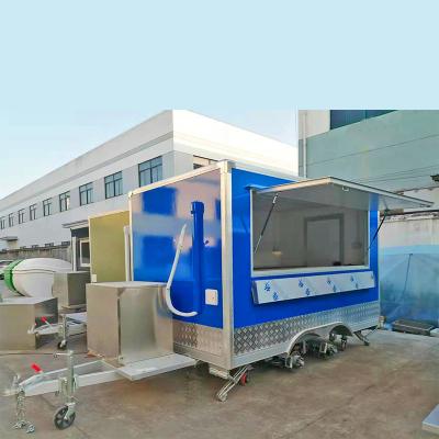 China Vegetable processing plant Stainless steel food trailer fast hot dog food truck, and all kitchen mobile ice cream food truck for sale in the United States for sale