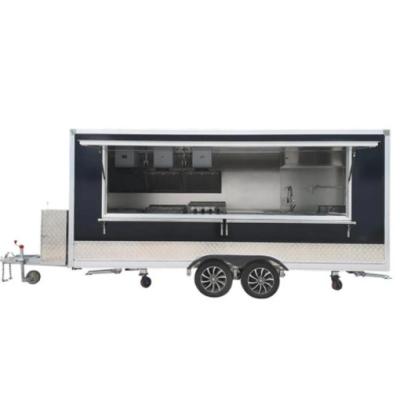 China Vegetable processing plant fully equipped food van trailer mobile food truck for sale in dubai coffee cart food trailer exporter for sale