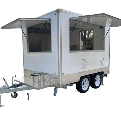 China Vegetable processing plant Customized outdoor mobile kitchen pizza fast food trucks and food trailers are popular worldwide for sale