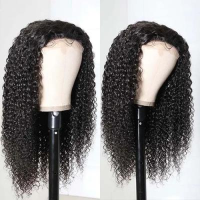 China 10A Deep Wave Curly Curly Lace Front Wigs For Raw Color Women 13*4 Cuticle Aligned Curly Virgin Hair Wigs for sale