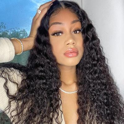 China Wholesale Kinky Curly Human Hair Raw Curly Full Lace Deep Curly Wig ,Wholesale Remy Brazilian Hair Wig Transparent Lace Wigs Pre-Plucked for sale