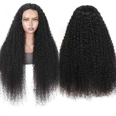 China Wholesale HD Full Lace Human Hair Wig Virgin Brazilian Curly Transparent Human Hair Lace Front Wig HD Curl Lace Front Wig For Black Women for sale