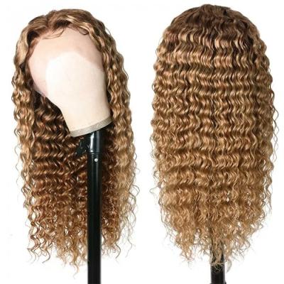 China Brazilian Deep Wave Hair 180% Lace Front Wig, Real Brazilian Deep Wave Hair Wig, Raw Lace Front Wig With Baby Hair for sale