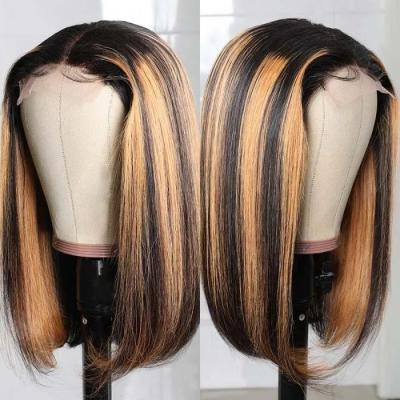 China Best Selling Silky Wave Straight Full Lace Wig Virgin Transparent Cuticle Aligned Brazilian Hair 13x4 13x6 HD Lace Front Wigs for sale