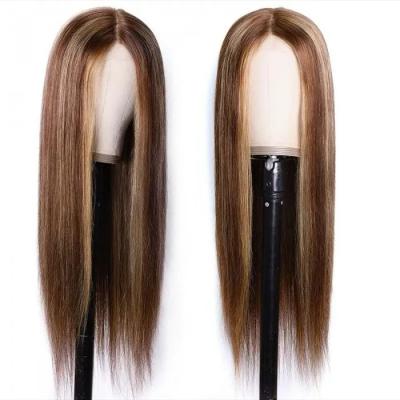 China HD Silky Straight Curly Lace Front Human Hair Straight Wig 150% Density Brazilian Virgin Hair Transparent Wig for sale