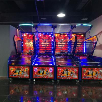 China Coin Operated Arcade Basketball Arcade Game Automatic Electronic Indoor Basketball Machine for sale