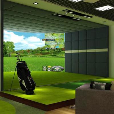 China Real High Definition 3d Screen Projection Driving Range Home Golf 3d Simulator 1 for sale