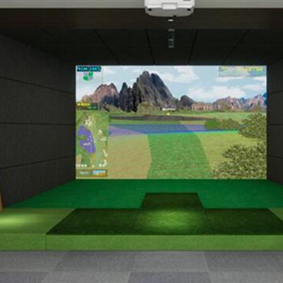 China High Definition Screen Golf Simulator Smart Golf Indoor Realistic Golf Course 1 for sale