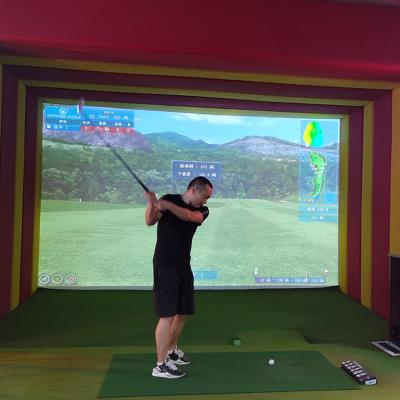 China Golf Practice China Golf Simulator For Indoor Driving Range 3d Golf Pitch Monitor for sale