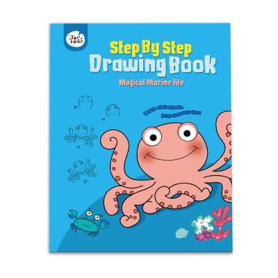 China office & School Step by Step Drawing Book - Magical Marine Life Doodling Book for Kids Drawing Toys Set Paper for sale