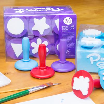 China office & School Colorful EVA Foam Stamp Toys Set-Basic Shape for sale